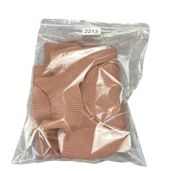 ASTR The Label Bodysuit Womens Large Pink Long Sleeve Cutout Mock Neck Ribbed - Picture 12 of 13